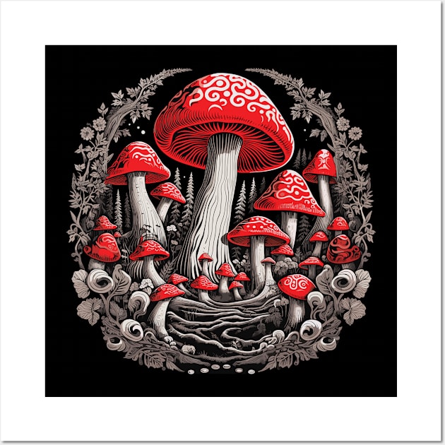 Mushroom Lover Wall Art by MushMagicWear